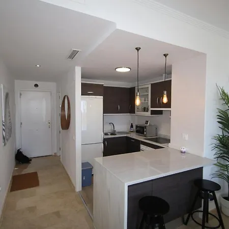 Small Oasis Nelson Mandela Apartment With Sea View, Two Bedrooms, Parking, Terrace And Pool Manilva Buitenkant foto